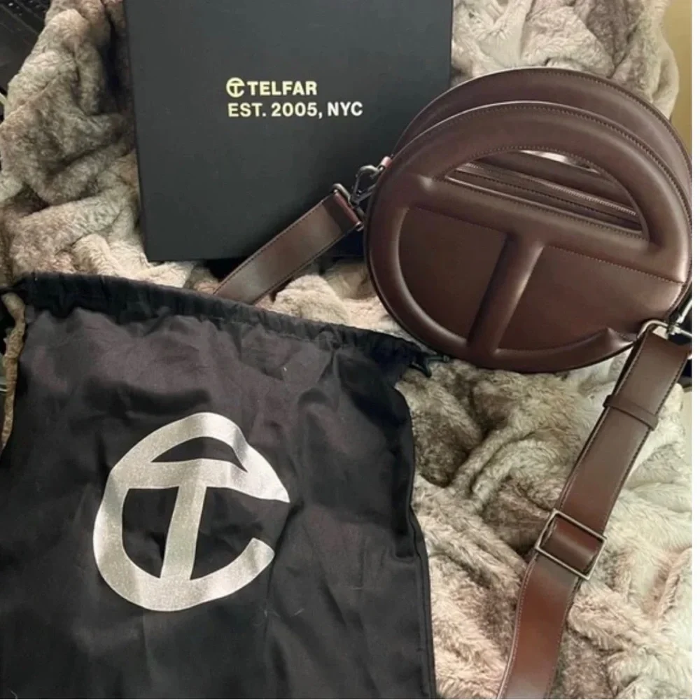 EUC Brown Telfar Circle Bag - Picture 3 of 3